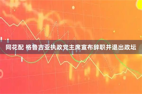 同花配 格鲁吉亚执政党主席宣布辞职并退出政坛
